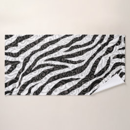 Wirbles Zebra-Design Badehandtuch