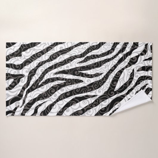 Wirbles Zebra-Design Badehandtuch (Badehandtuch)