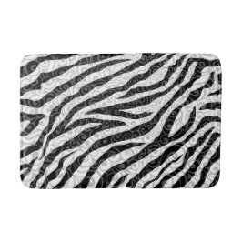 Wirbles Zebra-Design Badematte