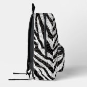 Wirbles Zebra-Design Bedruckter Rucksack (Links)