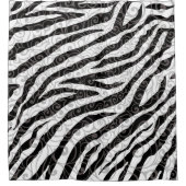 Wirbles Zebra-Design Duschvorhang (Vorderseite)