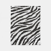 Wirbles Zebra-Design Fleecedecke (Vorderseite)