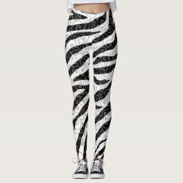 Wirbles Zebra-Design Leggings