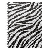 Wirbles Zebra-Design Notizblock (Vorderseite)