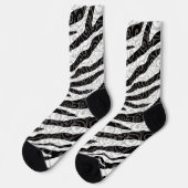 Wirbles Zebra-Design Socken (Linkes Detail)