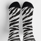 Wirbles Zebra-Design Socken (Oben)
