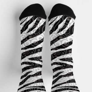Wirbles Zebra-Design Socken