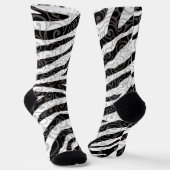 Wirbles Zebra-Design Socken (Gewinkelt)