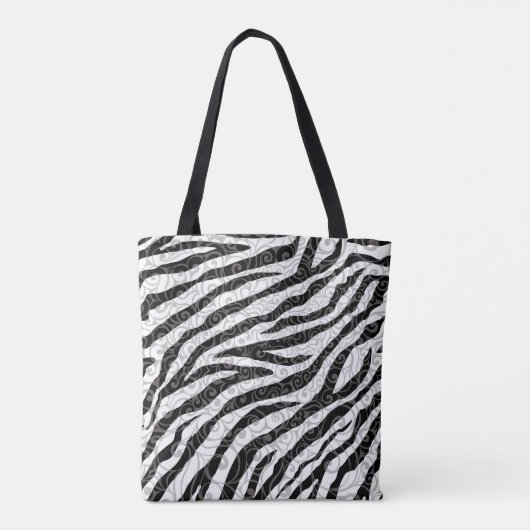 Wirbles Zebra-Design Tasche (Rückseite)
