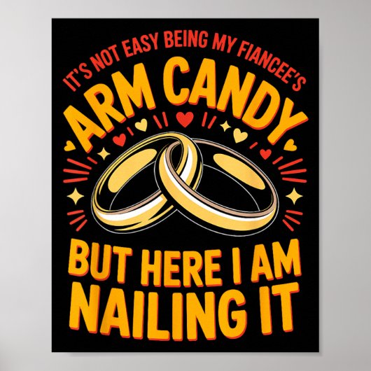Wird Arm-Schmuck Verlobung Verlobter Paar Arm sein Poster (Vorne)