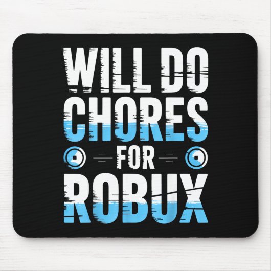 Wird Aufgaben für Robux erledigen Lustiger Gamer V Mousepad (Vorne)