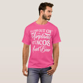 wird aus Flugzeugen für Tacos und Bier Skyd spring T-Shirt (Vorne ganz)