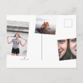 Wird Bridesmaid Vorschlag Multi-Foto Eukalyptus Einladungspostkarte (Rückseite)