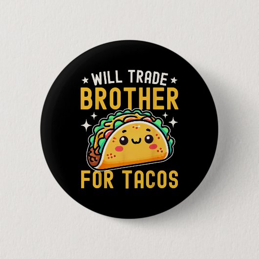 wird Broker für Tacos Taco Lover Cinco de m Button (Vorderseite)