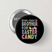 Wird Brother für Osterjungen Mädchen kaufen Kind Button (Vorne & Hinten)