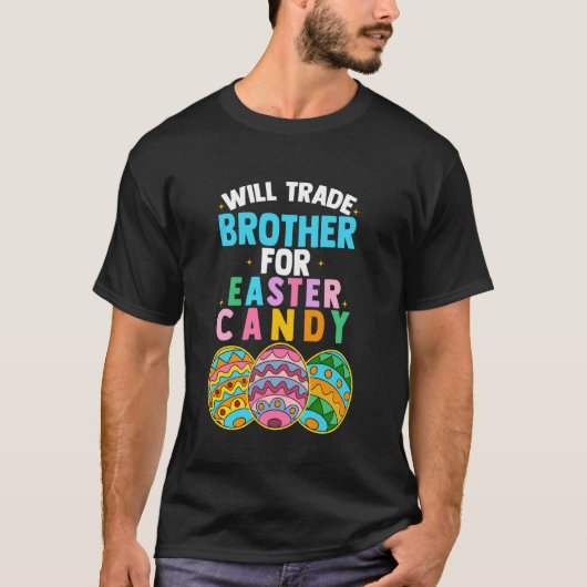 Wird Brother gegen Easter Candy Ei Jagd Boys T-Shirt (Vorderseite)
