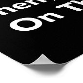 Wird das auf der Prüfung sein? Poster (Ecke)