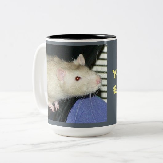 Wird das essen? zweifarbige tasse (Vorderseite Links)