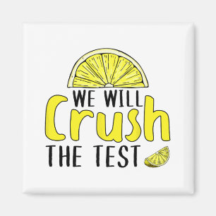 wird den Test-Lemon-Funny-Test-Tag für Stuhl zerbr Magnet