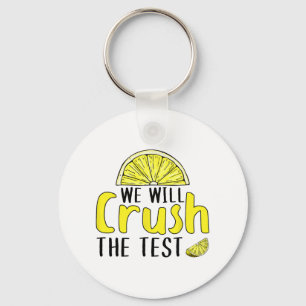 wird den Test-Lemon-Funny-Test-Tag für Stuhl zerbr Schlüsselanhänger