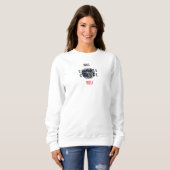Wird der Klimawandel Euch Botschaft Weißes Sweatsh Sweatshirt (Vorne ganz)