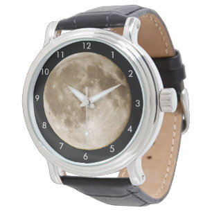 Wird der Mond aus Käse heraus gemacht? Armbanduhr