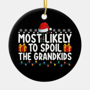 Wird die Enkelkinder am meisten verwöhnen Oma Opa Keramik Ornament