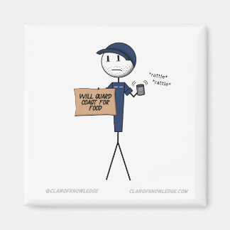 "Wird die Küste für Lebensmittel schützen" Magnet