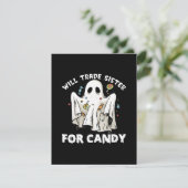 wird die Schwester gegen niedlichen Halloween-Geis Begleitkarte (Stehend Vorderseite)
