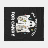 wird die Schwester gegen niedlichen Halloween-Geis Fleecedecke (Vorderseite (Horizontal))