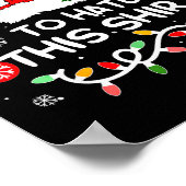 Wird dieses Shirt am meisten hassen Weihnachten Fa Poster (Ecke)
