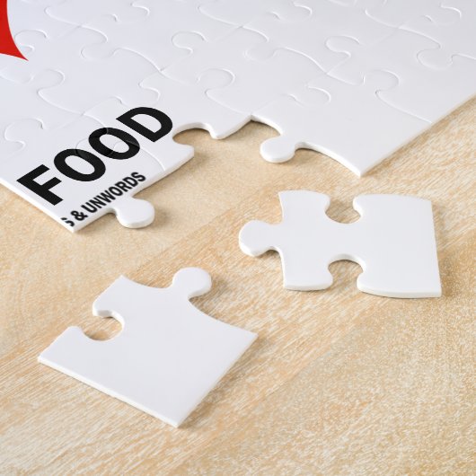 Wird Duplikatbrille für Anzug von Lebensmittelkart Puzzle (Seite)