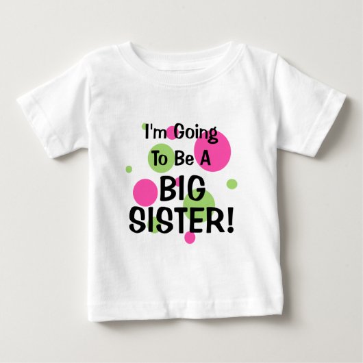 Wird ein großer SCHWESTER! Baby T-shirt (Vorderseite)