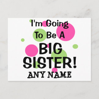 Wird ein großer SCHWESTER! Postkarte