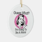 Wird eine Mama rosa Keramik Ornament (Rechts)