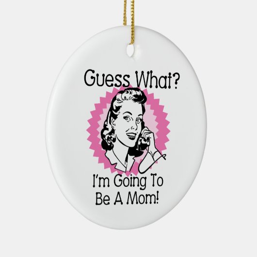 Wird eine Mama rosa Keramik Ornament (Rechts)