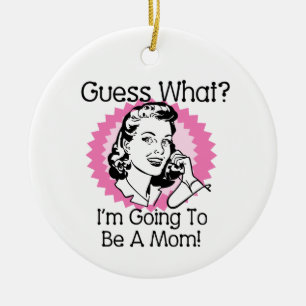 Wird eine Mama rosa Keramik Ornament