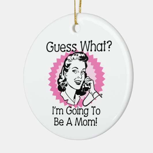 Wird eine Mama rosa Keramik Ornament (Links)