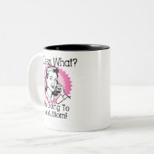 Wird eine Mama rosa Zweifarbige Tasse (Vorderseite Links)