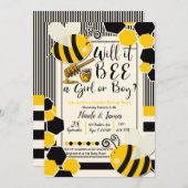 Wird es die Aufdeckung des Baby Shower Gender sein Einladung (Vorne/Hinten)