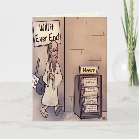 Wird es immer die Grußkarte beenden? Karte (Vorderseite)