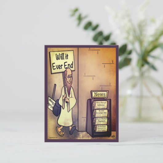 Wird es jedes Mal Poster beenden Postkarte (Stehend Vorderseite)