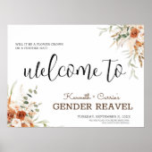 Wird es sich um eine Blume- oder Federhut handeln? Poster (Vorne)