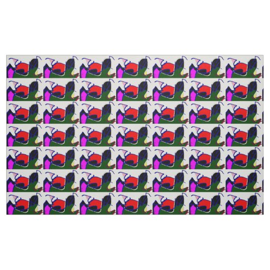 WIRD FABRIC. FARBIG STOFF (Fat Quarter (45,7 x 55,9 cm))