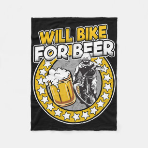 Wird für Bier Fahrrad fahren Vintage Retro Dad Lus Fleecedecke