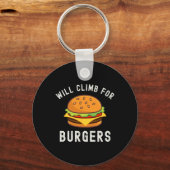 Wird für Burger klettern Lustiger Felsenkletter Ou Schlüsselanhänger (Vorderseite)