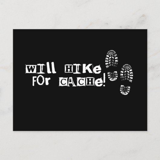 Wird für Cache wandern! Postkarte (Vorderseite)