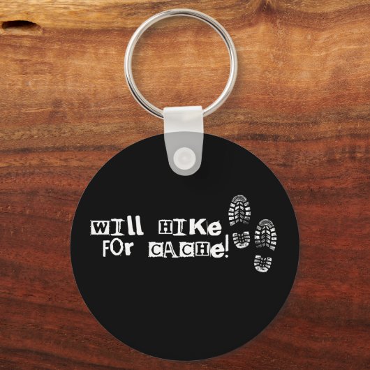 Wird für Cache wandern! Schlüsselanhänger (Vorderseite)