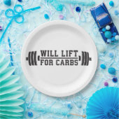 Wird für Carbon aufsteigen - Funny Novelty Workout Pappteller (Party)