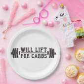 Wird für Carbon aufsteigen - Funny Novelty Workout Pappteller (Party)